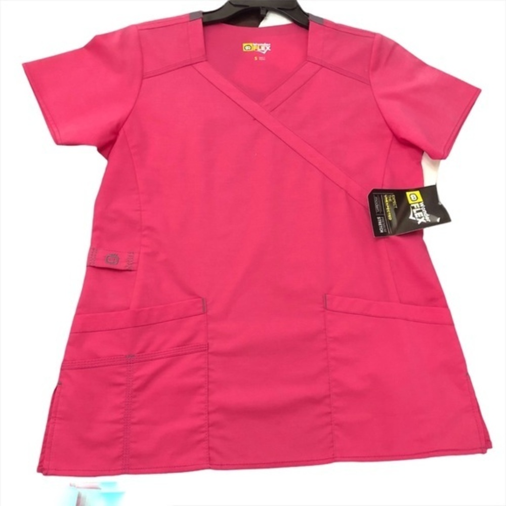 Wonder FLEX Coral women’s‎ scrub top Sz S